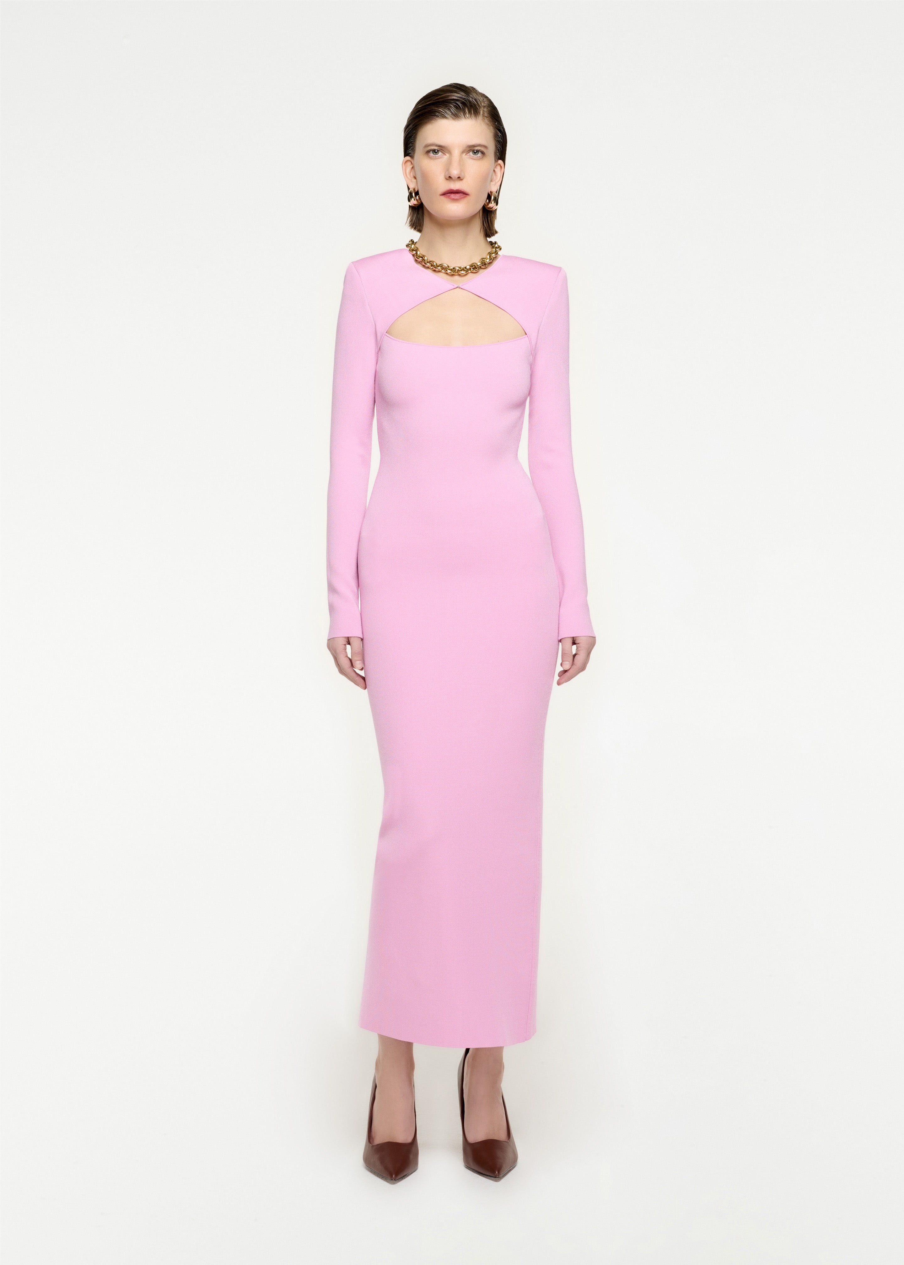 Pink mid dress hotsell