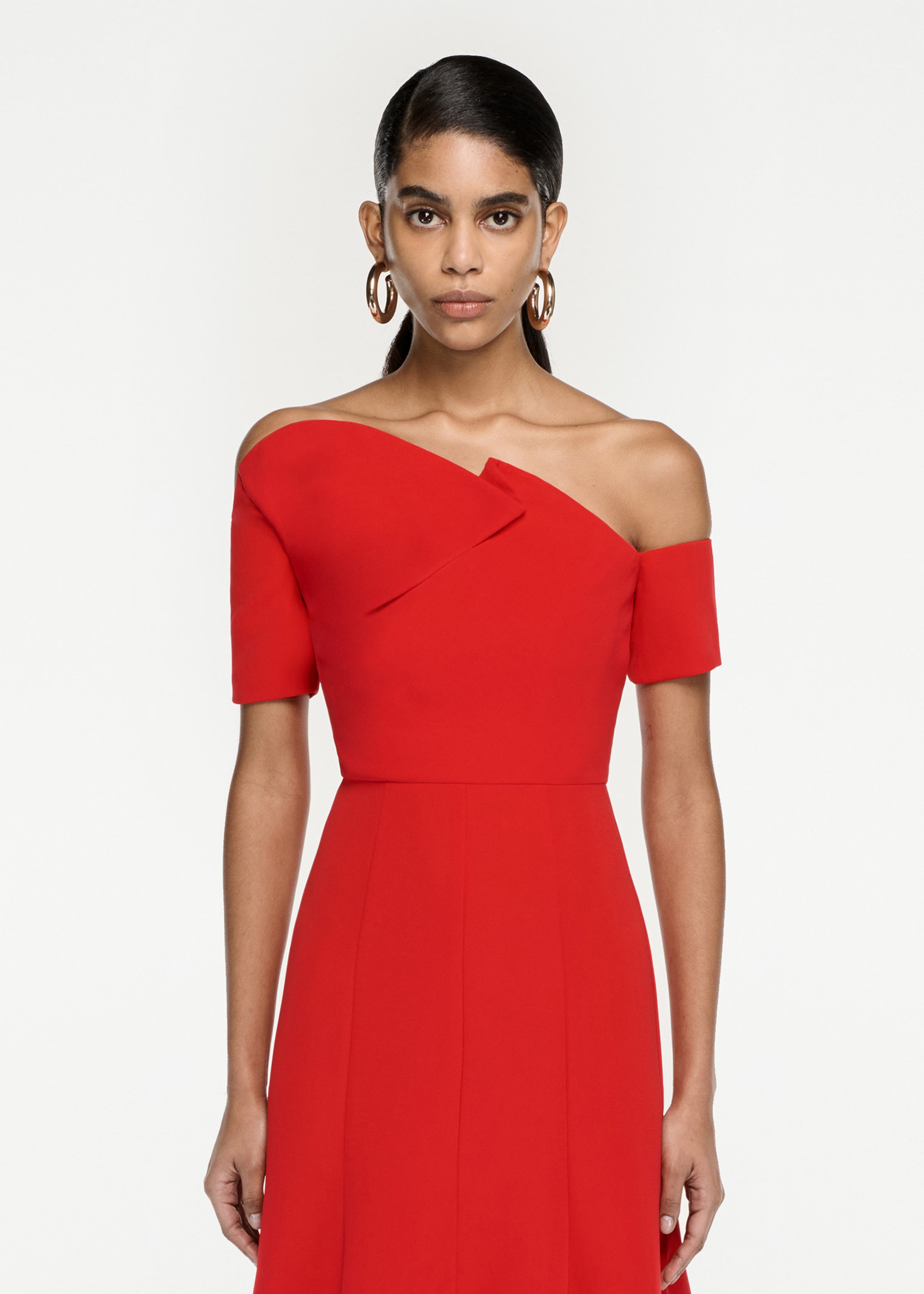 Msgm one outlet shoulder dress