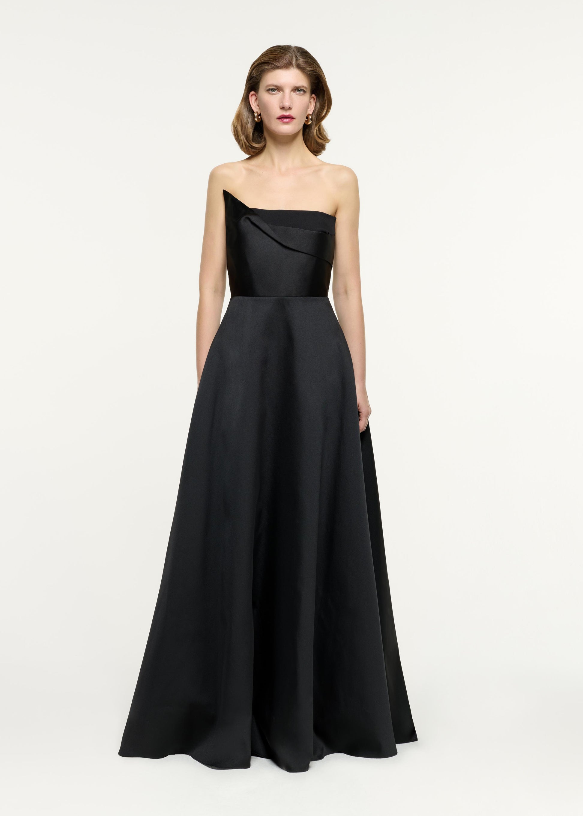 Strapless Taffeta Gown