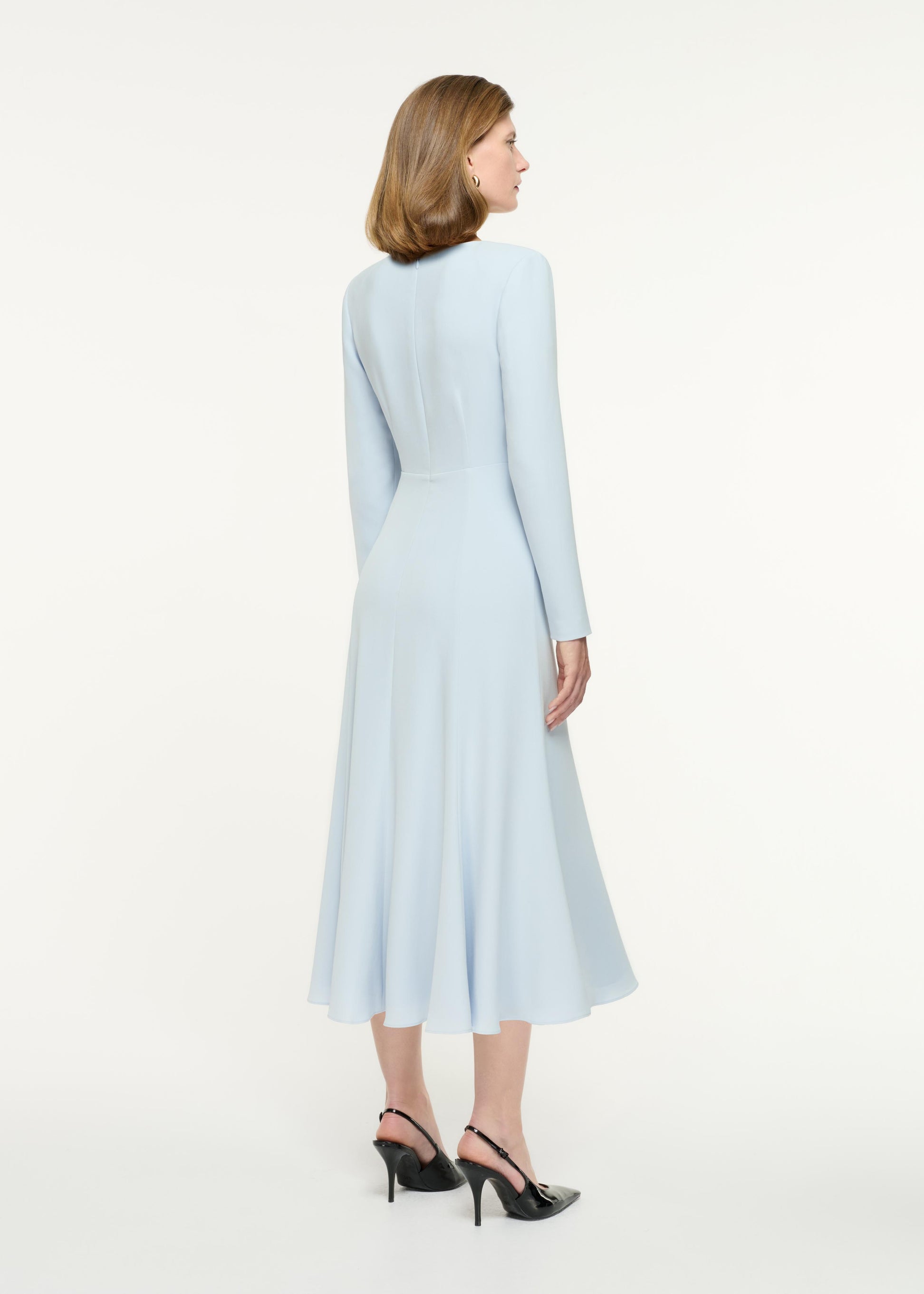 Long Sleeve Light Cady Midi Dress