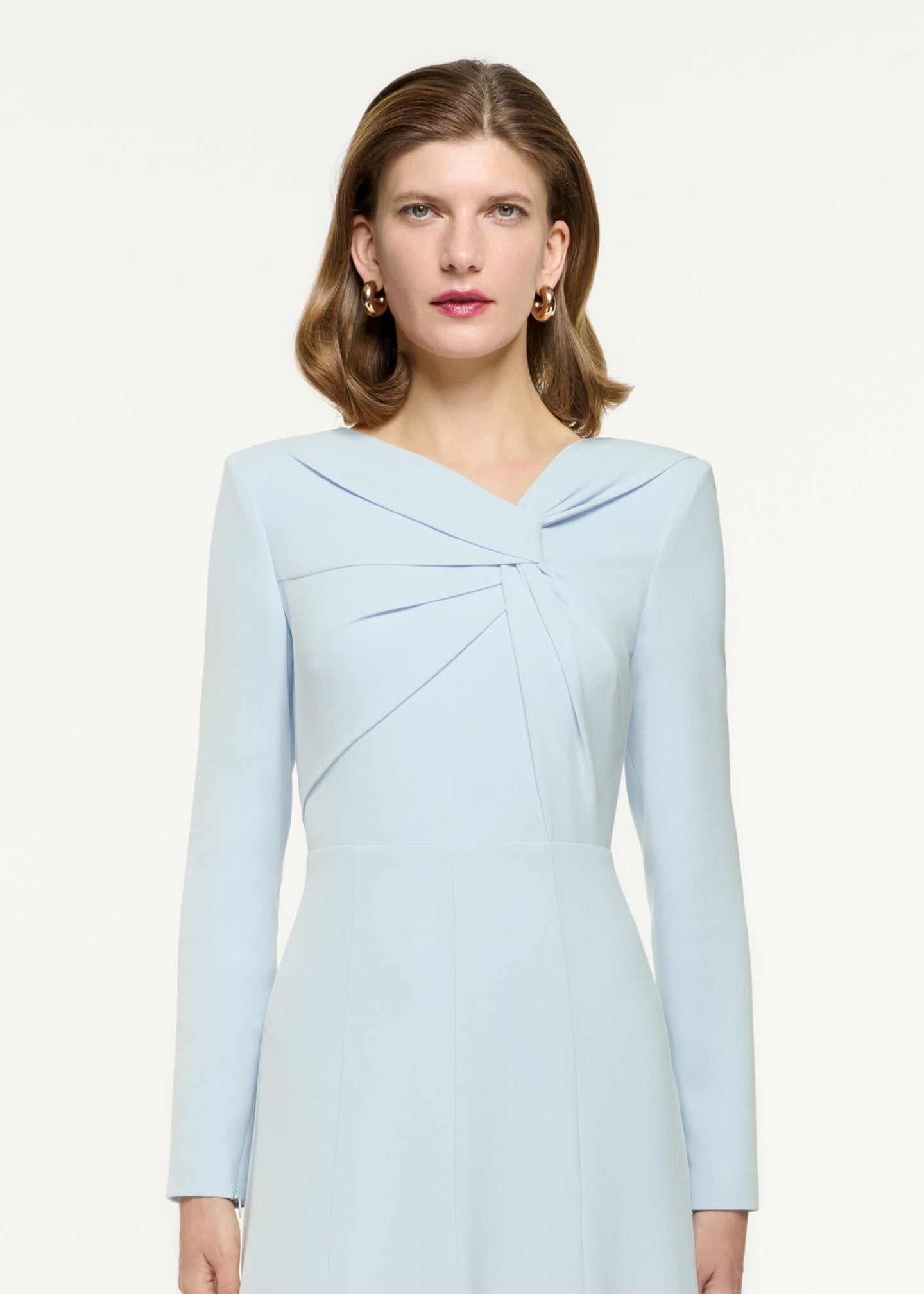 Long Sleeve Light Cady Midi Dress