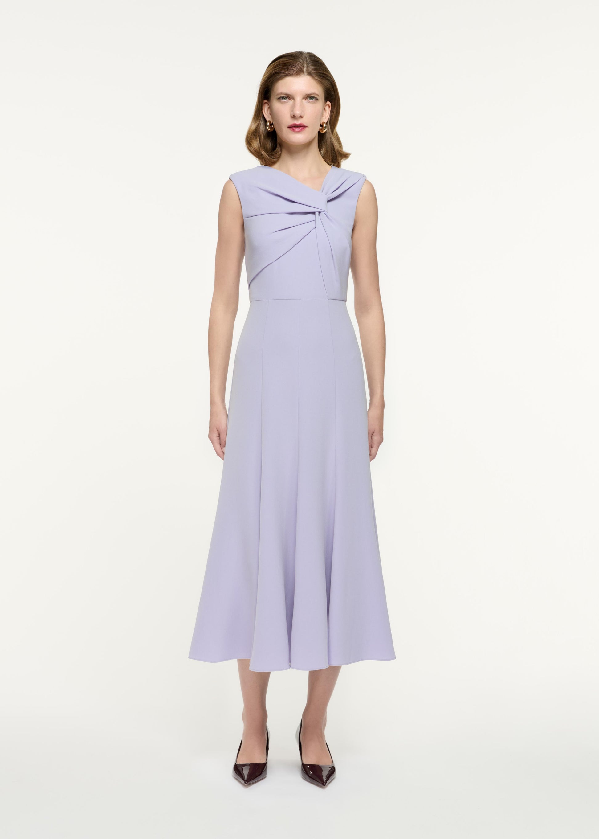 Sleeveless Light Cady Midi Dress