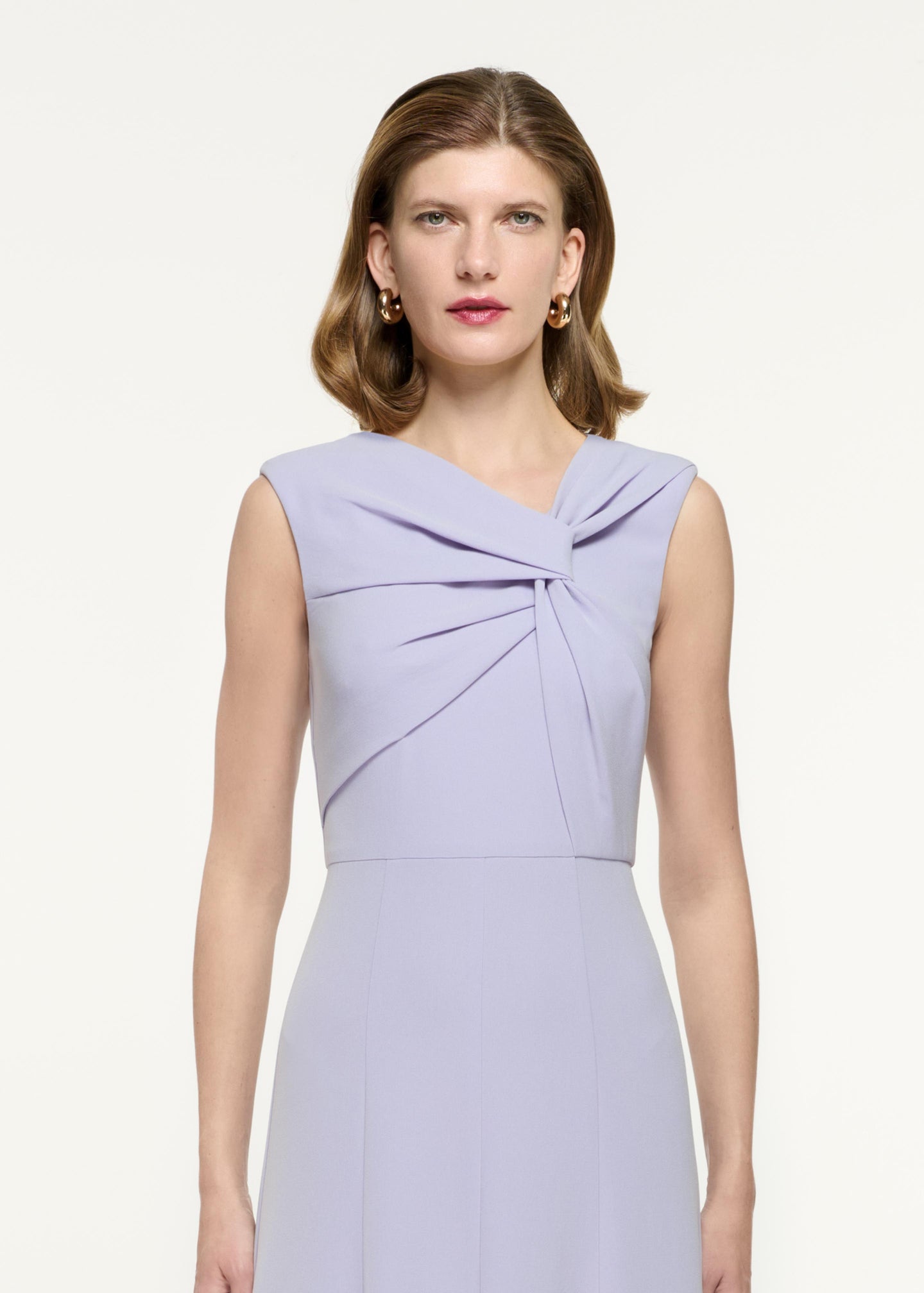 Sleeveless Light Cady Midi Dress