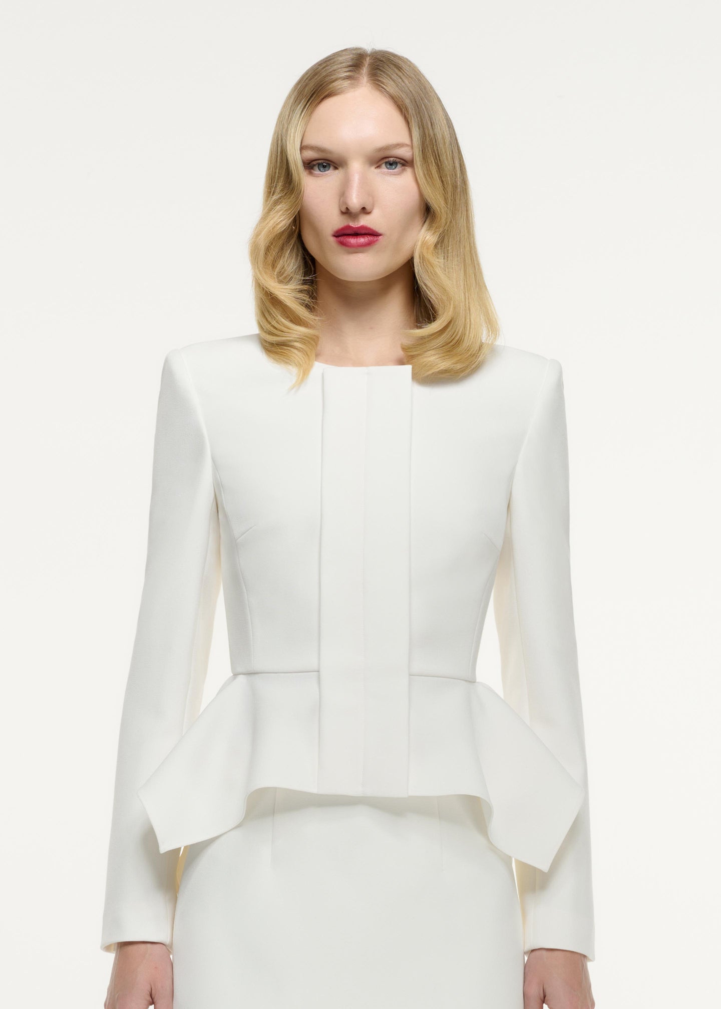 Peplum Crepe Jacket