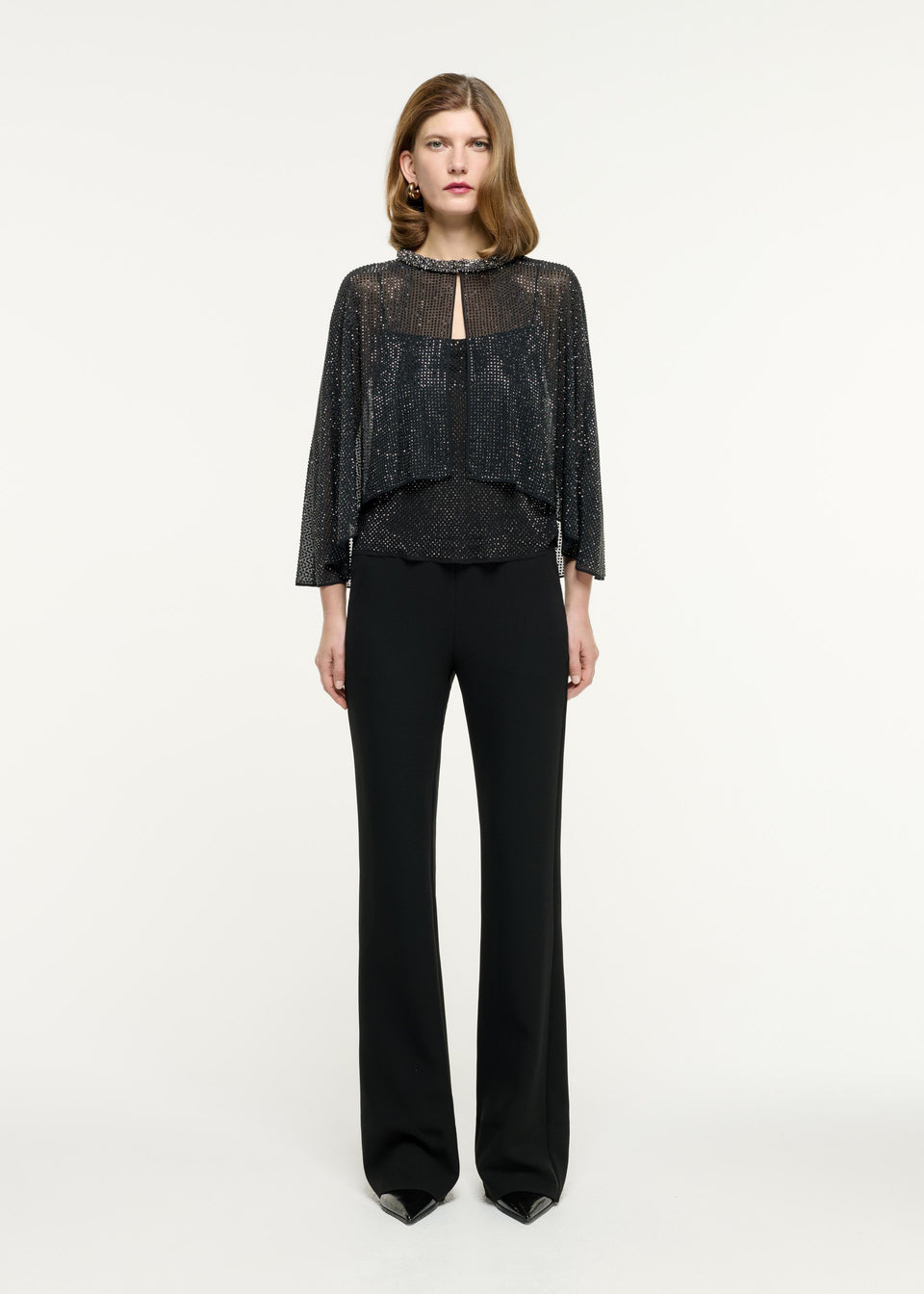 Flared Heavy Cady Trouser