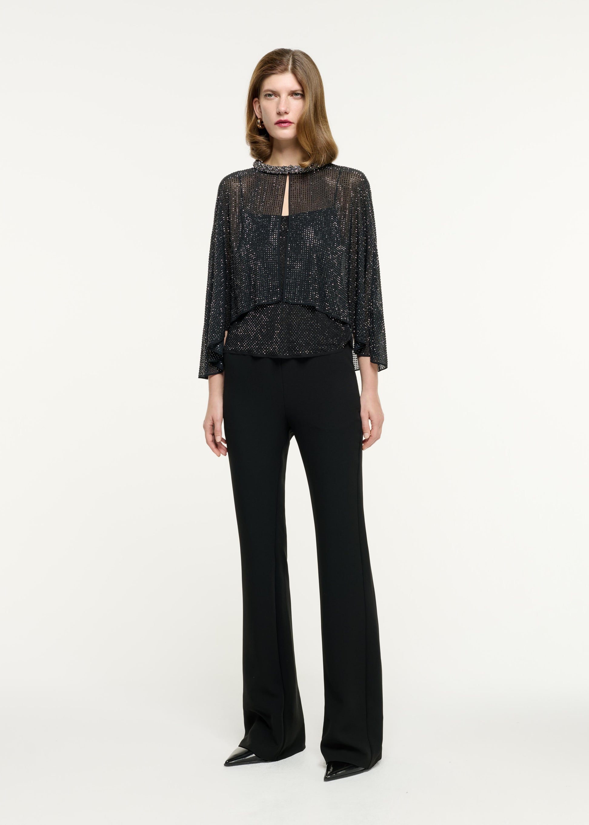 Flared Heavy Cady Trouser