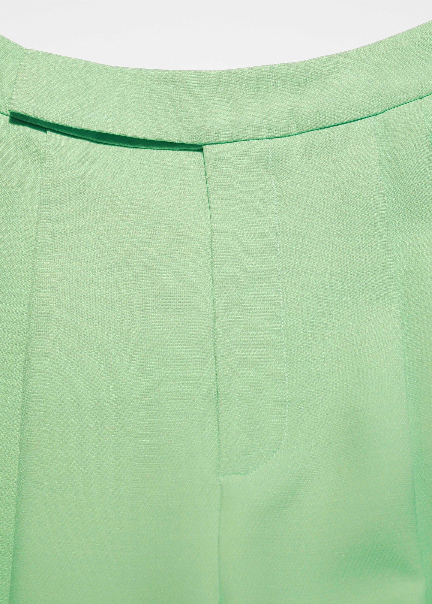 Straight Cut Silk Wool Trouser